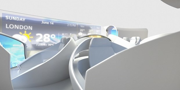 1000 yolculu, penceresiz konsept uçak 3