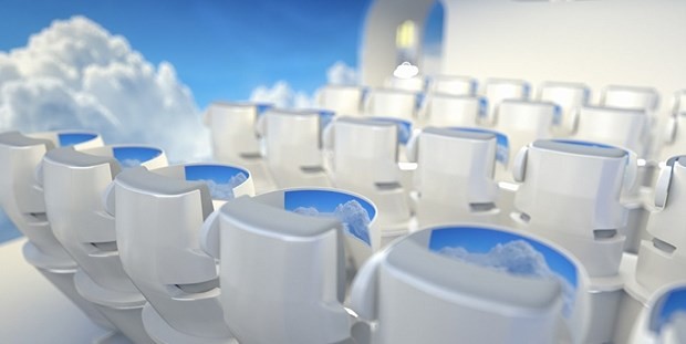 1000 yolculu, penceresiz konsept uçak 4