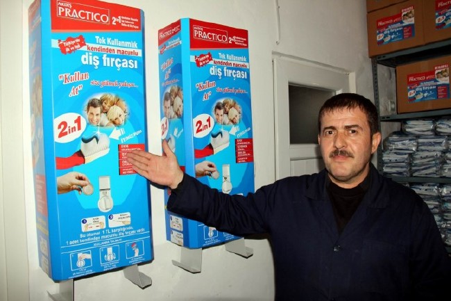 Türk buluşu: Tek kullanımlık diş macunlu fırça 5