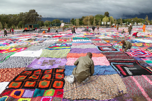 Güney Afrika'da tığ işi battaniye rekoru 8