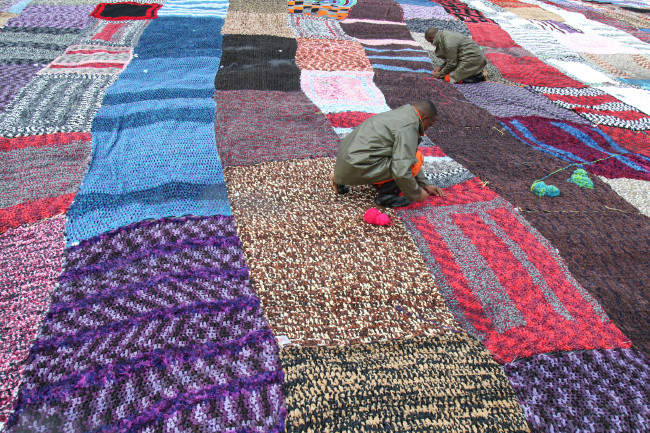 Güney Afrika'da tığ işi battaniye rekoru 13