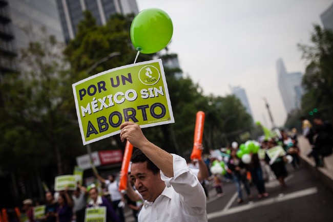 Meksika'da kürtaj karşıtı gösteri 2