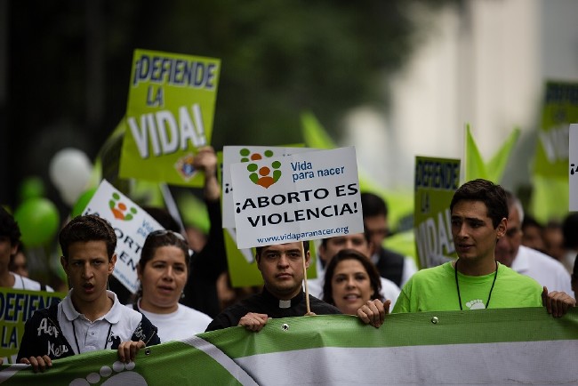 Meksika'da kürtaj karşıtı gösteri 8