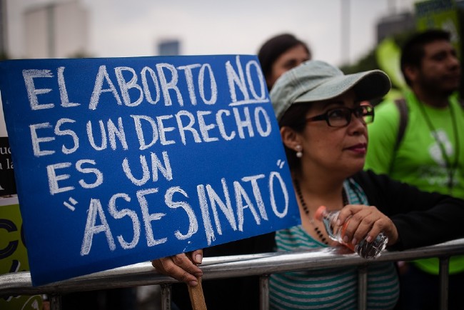 Meksika'da kürtaj karşıtı gösteri 9