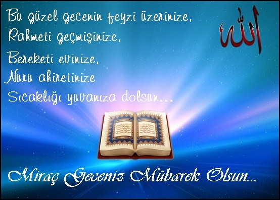 En güzel Miraç Kandili resimli mesajları 3