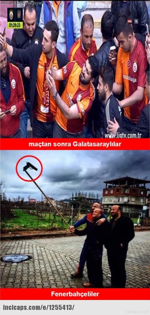 Galatasaray - Beşiktaş maçı caps'leri 6