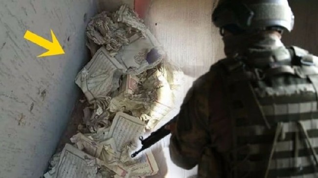 PKK’lılar Kuran-ı Kerim’leri parçaladı 1