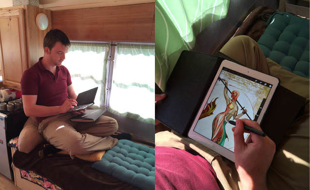 Eski otobüsten cennet yarattılar 14