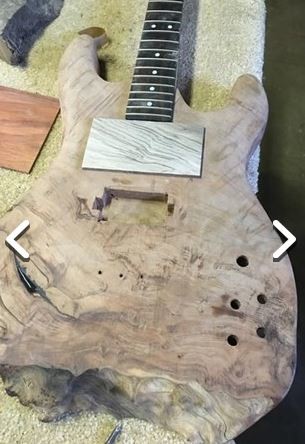 Tahta parçasından gitar yaptı 8