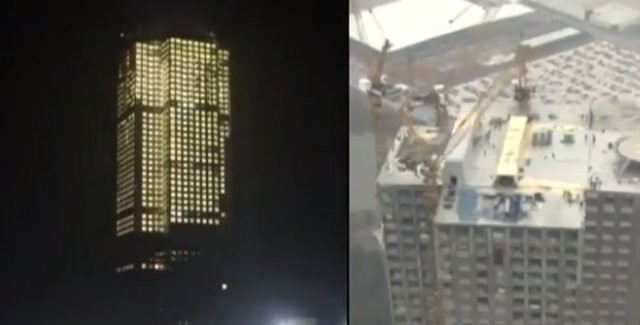 19 günde 57 katlı gökdelen yaptılar 19