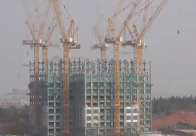 19 günde 57 katlı gökdelen yaptılar 2