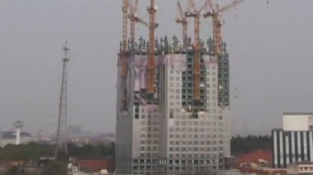 19 günde 57 katlı gökdelen yaptılar 22