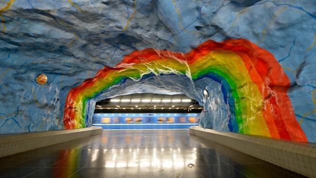 Stockholm metrosu müze gibi 11