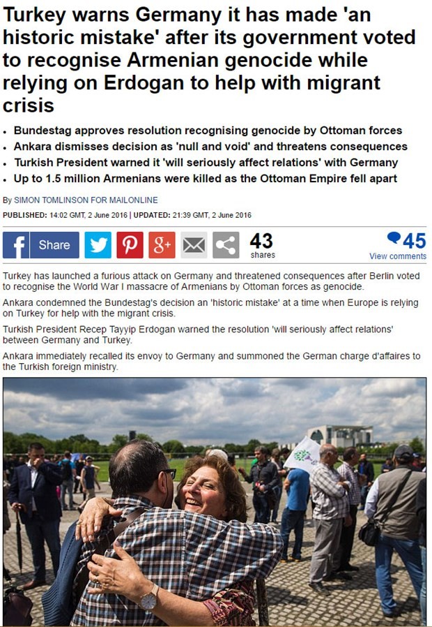 Ermeni iddialarını dünya basını böyle gördü 7