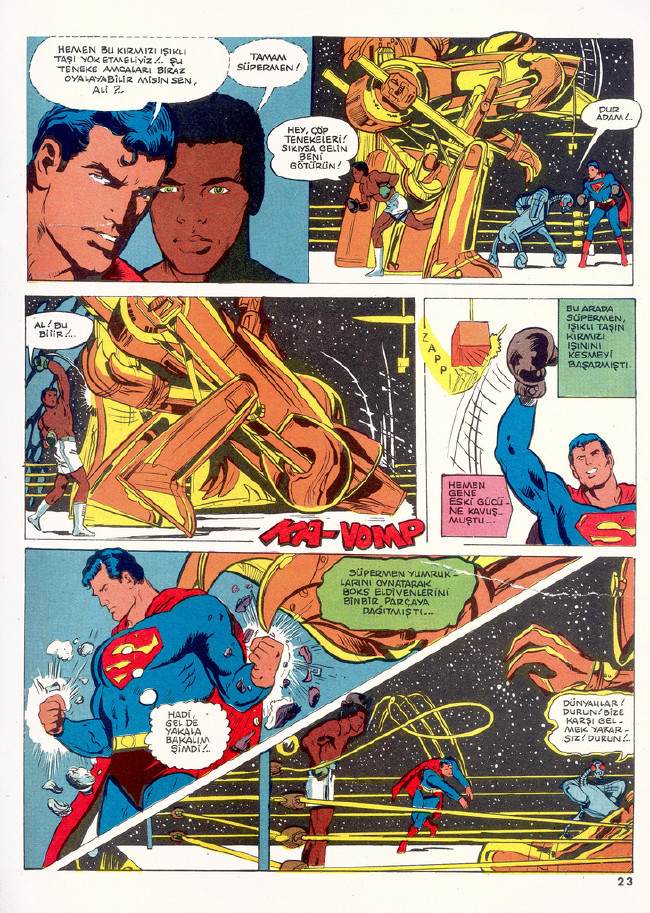 Muhammed Ali, superman'e karşı! İşte o efsane çizgi romanın hikayesi! 23