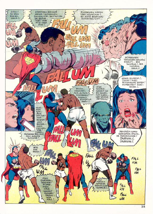 Muhammed Ali, superman'e karşı! İşte o efsane çizgi romanın hikayesi! 35