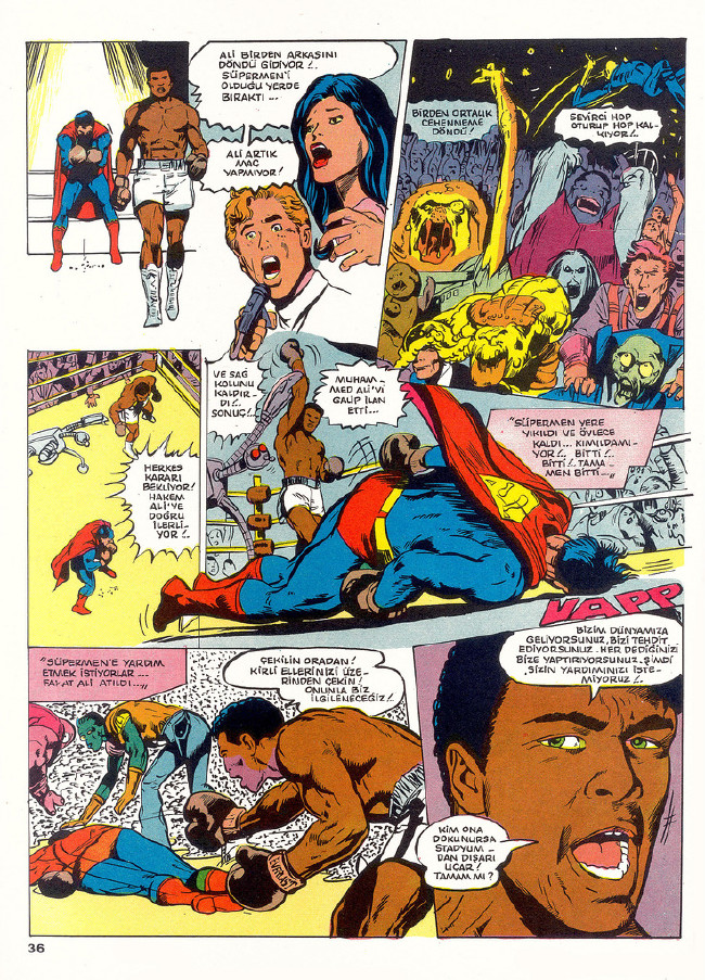 Muhammed Ali, superman'e karşı! İşte o efsane çizgi romanın hikayesi! 36