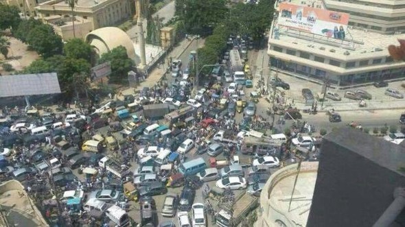 Trafikte şaşırtan görüntüler 10