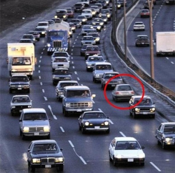 Trafikte şaşırtan görüntüler 11