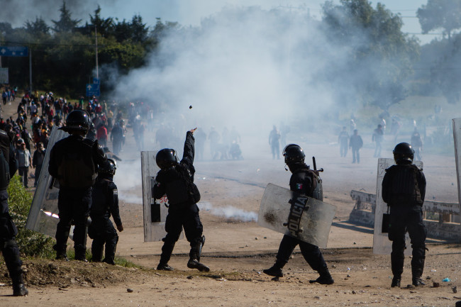 Meksika'da eğitim reformu protestosu 10