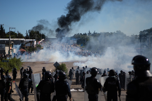 Meksika'da eğitim reformu protestosu 20