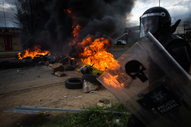 Meksika'da eğitim reformu protestosu 4