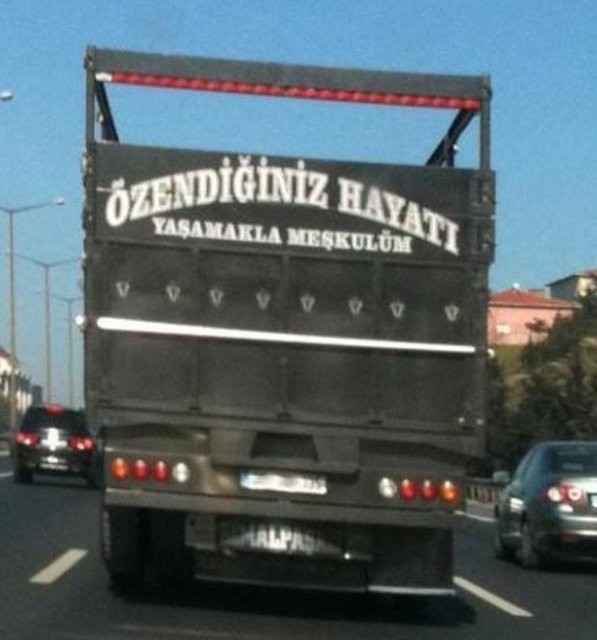 Sadece bizim millete özgü araba arkası yazıları 17