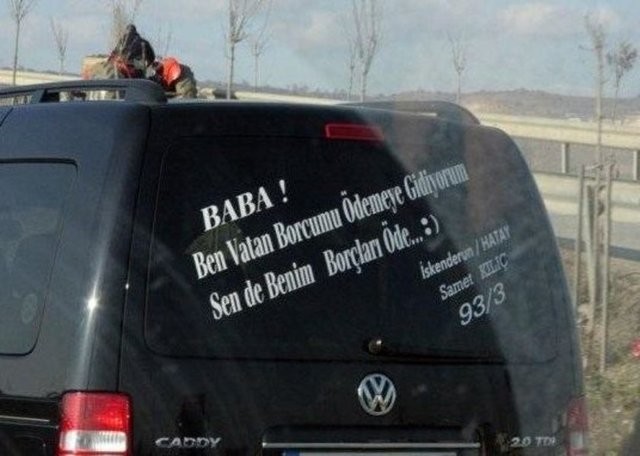 Sadece bizim millete özgü araba arkası yazıları 18