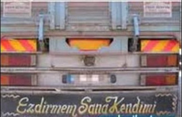 Sadece bizim millete özgü araba arkası yazıları 19