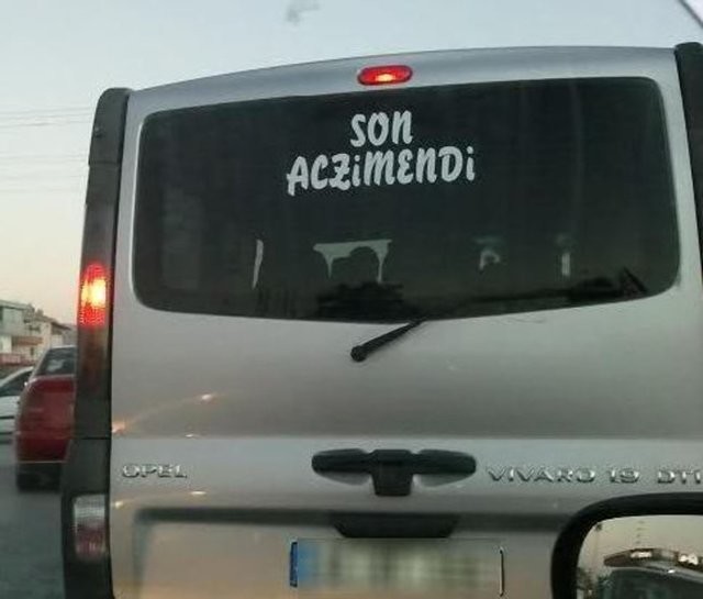 Sadece bizim millete özgü araba arkası yazıları 23