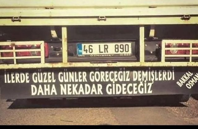 Sadece bizim millete özgü araba arkası yazıları 26