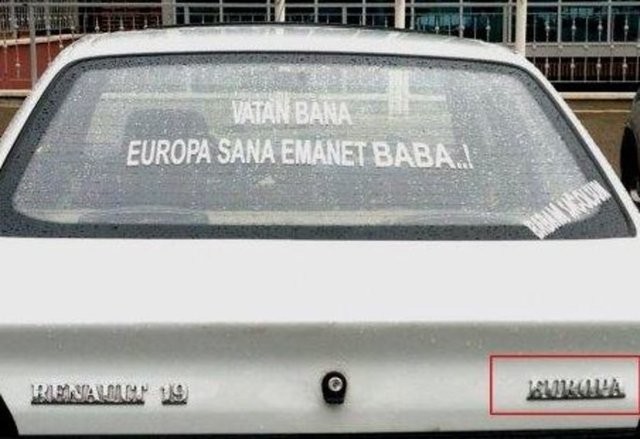 Sadece bizim millete özgü araba arkası yazıları 30