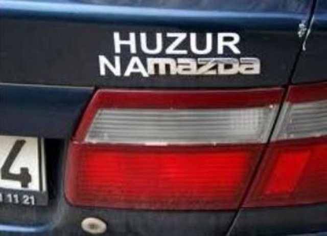 Sadece bizim millete özgü araba arkası yazıları 6