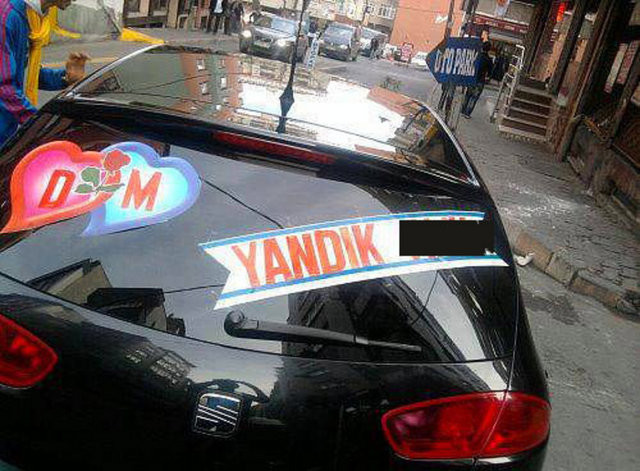 Sadece bizim millete özgü araba arkası yazıları 42