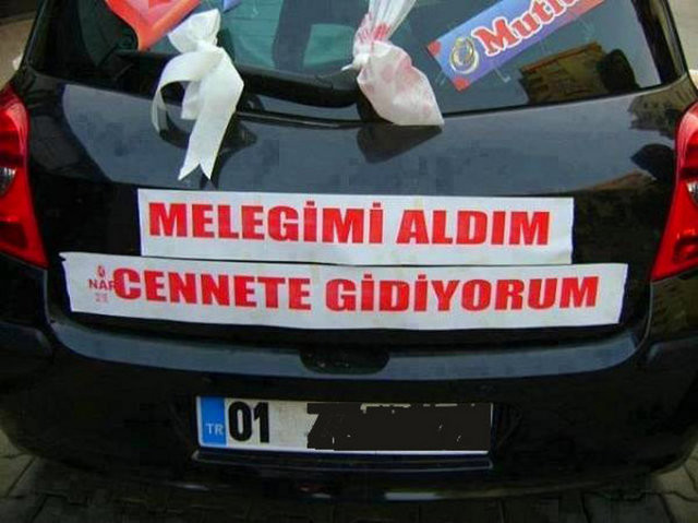 Sadece bizim millete özgü araba arkası yazıları 49