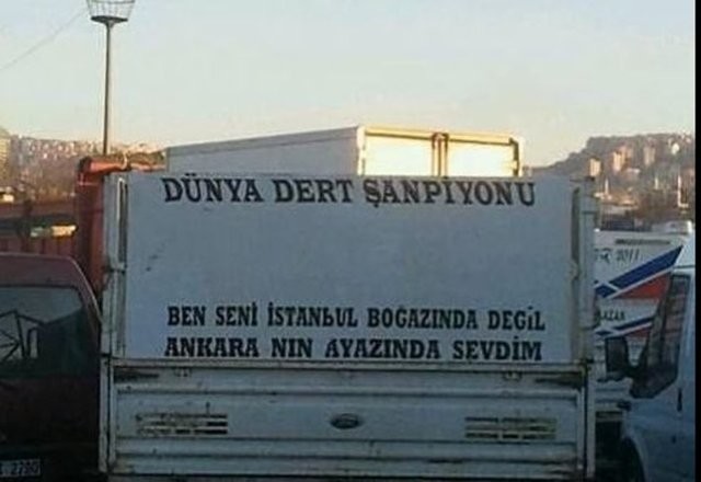 Sadece bizim millete özgü araba arkası yazıları 11