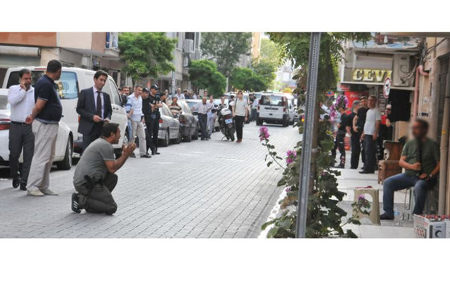 Sokak ortasında dehşet görüntü 6