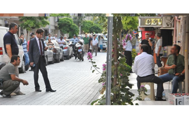 Sokak ortasında dehşet görüntü 7