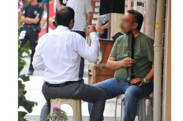 Sokak ortasında dehşet görüntü 8