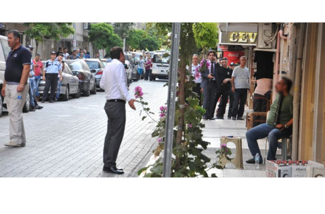 Sokak ortasında dehşet görüntü 9