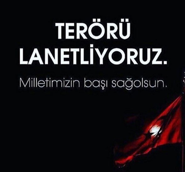 Ünlülerden İstanbul saldırısı paylaşımları 1