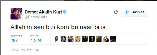 Ünlülerden İstanbul saldırısı paylaşımları 27