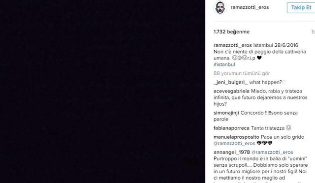 Ünlülerden İstanbul saldırısı paylaşımları 31