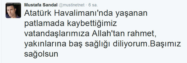 Ünlülerden İstanbul saldırısı paylaşımları 24