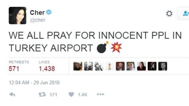 Ünlülerden İstanbul saldırısı paylaşımları 29