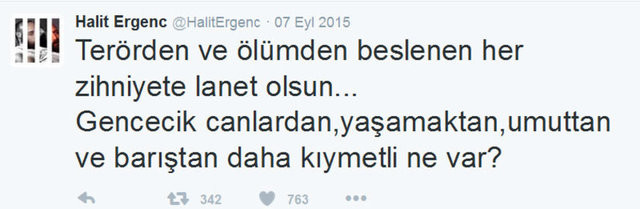 Ünlülerden İstanbul saldırısı paylaşımları 28