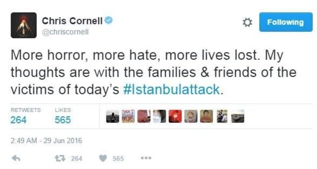 Ünlülerden İstanbul saldırısı paylaşımları 32