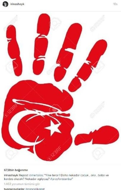 Ünlülerden İstanbul saldırısı paylaşımları 33