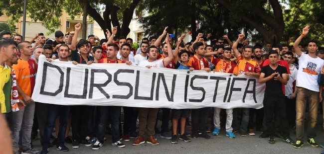 Galatasaray taraftarından Florya'da dev protesto! 23