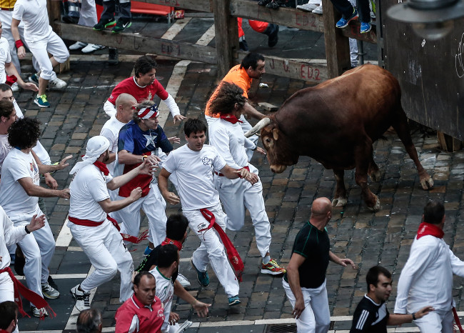 San Fermin festivalinde ilginç anlar 11